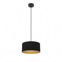 Distribuidor - Lâmpadas Diversas | Colgantes Moderno | COLGANTE ANUSKA 1XE27 NEGRO/NEGRO-ORO REGX30X30 CM Ref: 188693009